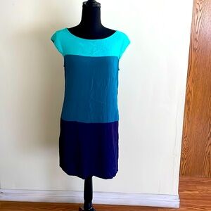 Women’s Old Navy Tri-Color (Blue/Turquoise/Teal) Dress, Size Medium